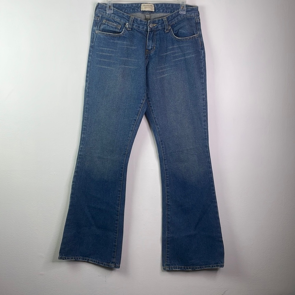 Abercrombie & Fitch Size 6 Boot cut Intentionally Distressed Jeans whiskering - Picture 10 of 10